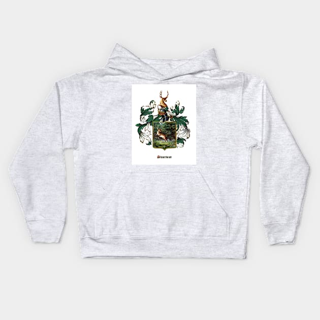 Swartout Family Coat of Arms and Crest Kids Hoodie by Swartwout